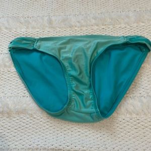 Turquoise bikini swim bottoms